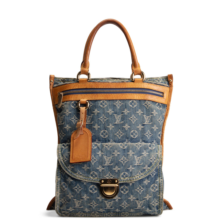 LOUIS VUITTON Denim Sac Plat - Blue