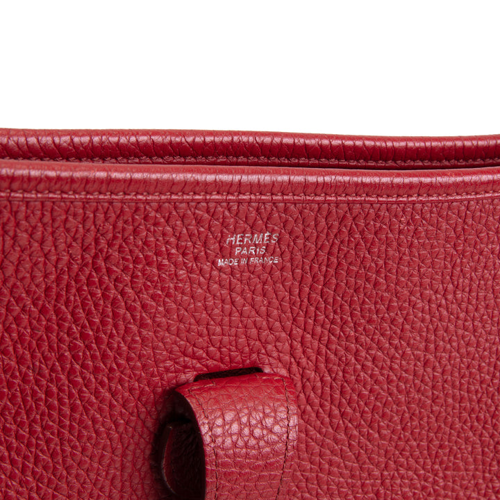 HERMES Togo Evelyne III GM - Rouge Garance (Crimson Red)