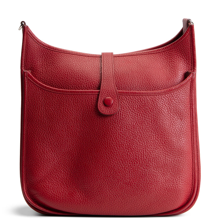 HERMES Togo Evelyne III GM - Rouge Garance (Crimson Red)