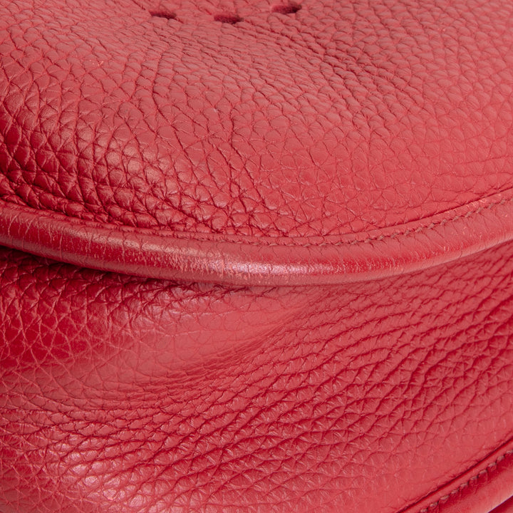HERMES Togo Evelyne III GM - Rouge Garance (Crimson Red)