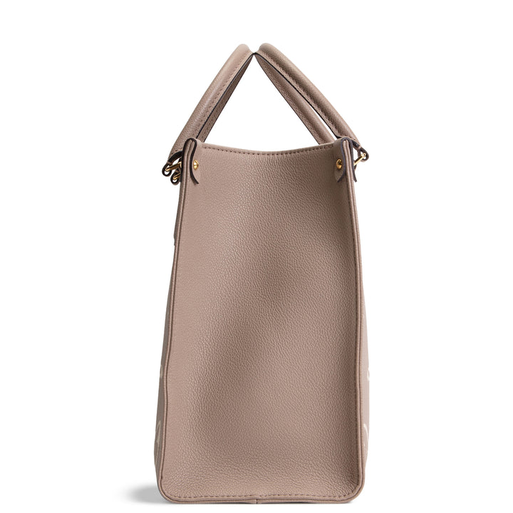 LOUIS VUITTON Bicolor Empreinte OntheGo MM - Dove/Cream
