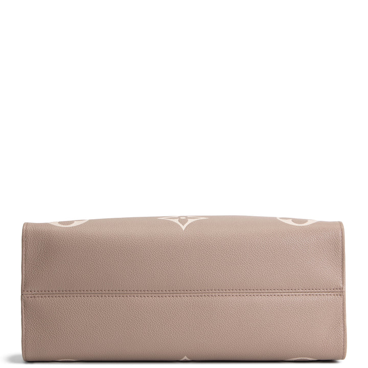 LOUIS VUITTON Bicolor Empreinte OntheGo MM - Dove/Cream