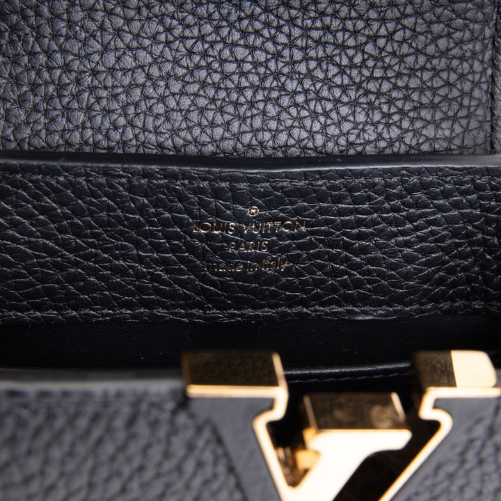 LOUIS VUITTON Mini Capucines Shoulder Bag - Black