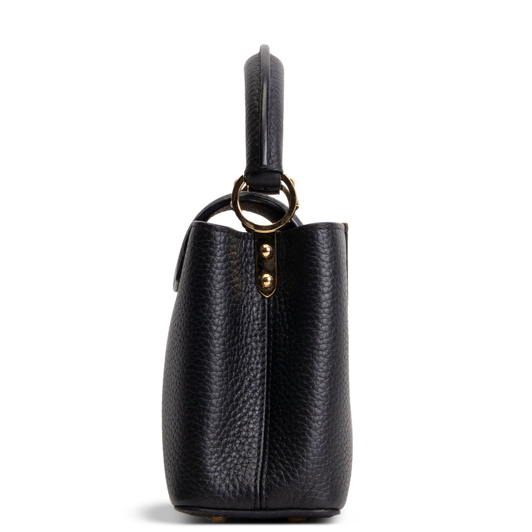 LOUIS VUITTON Mini Capucines Shoulder Bag - Black