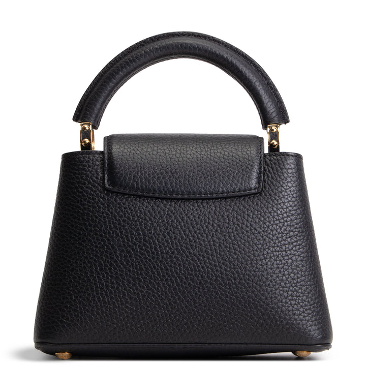 LOUIS VUITTON Mini Capucines Shoulder Bag - Black