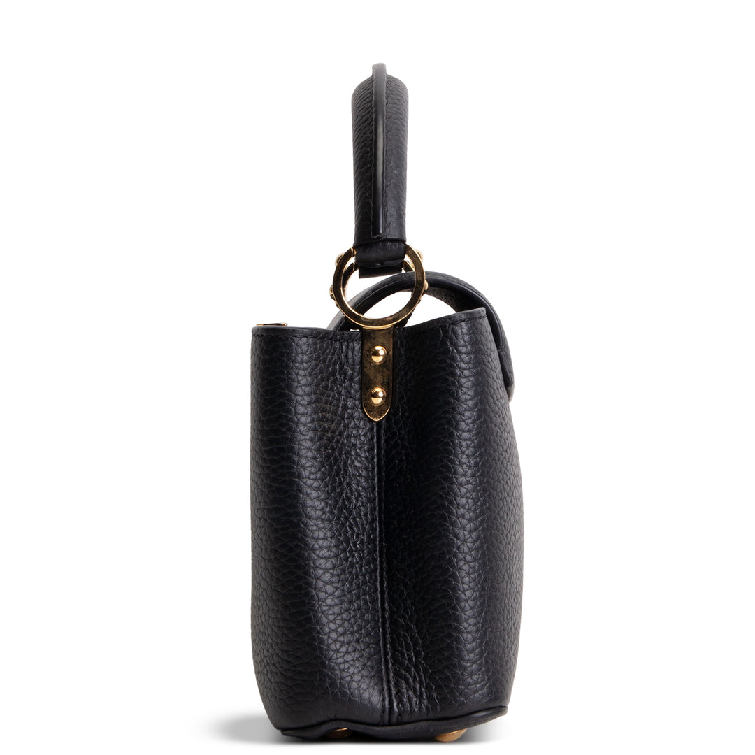 LOUIS VUITTON Mini Capucines Shoulder Bag - Black