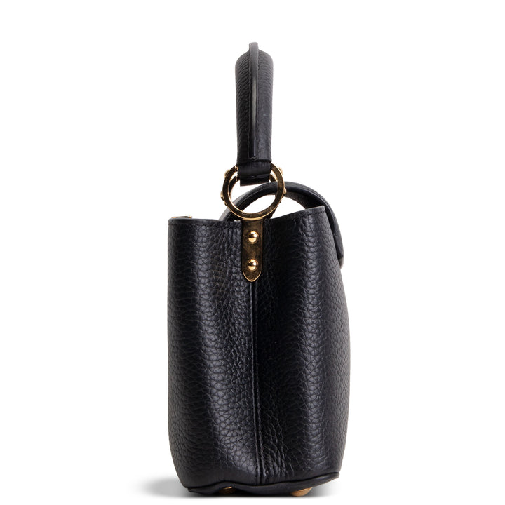 LOUIS VUITTON Mini Capucines Shoulder Bag - Black