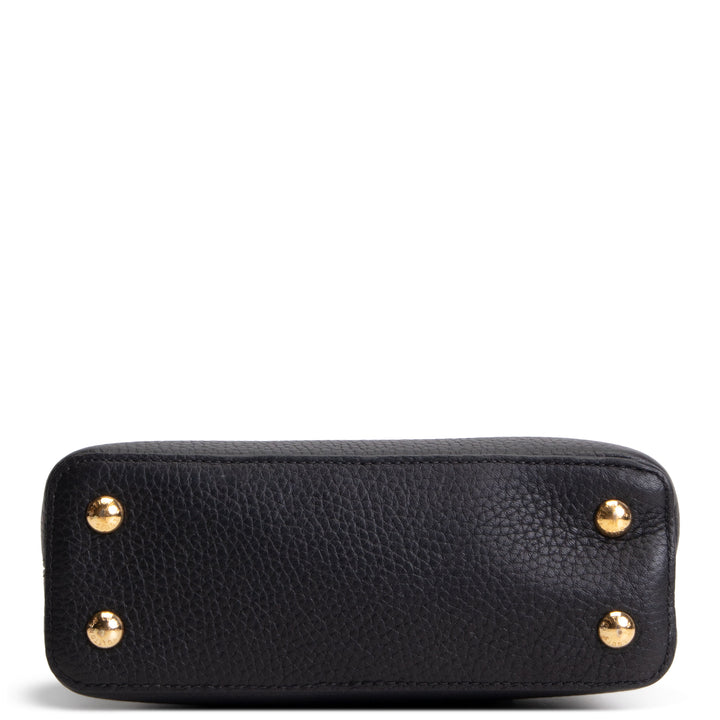 LOUIS VUITTON Mini Capucines Shoulder Bag - Black