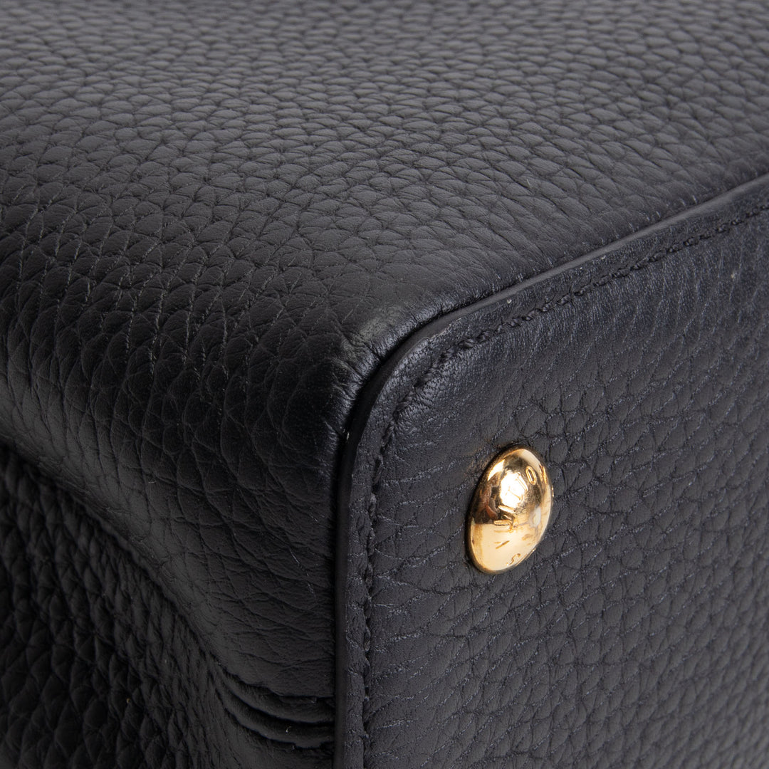 LOUIS VUITTON Mini Capucines Shoulder Bag - Black