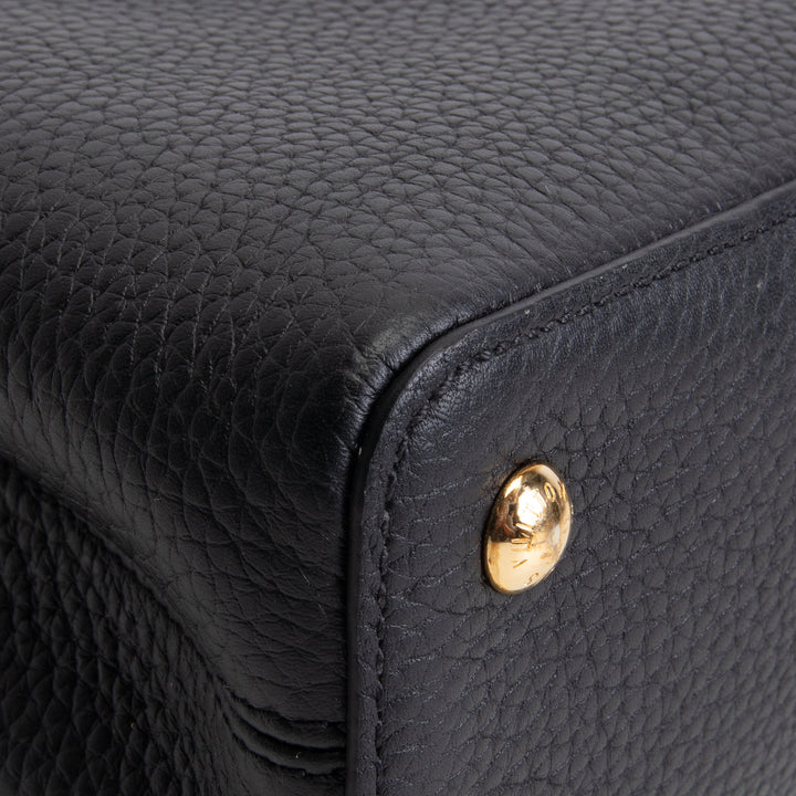 LOUIS VUITTON Mini Capucines Shoulder Bag - Black