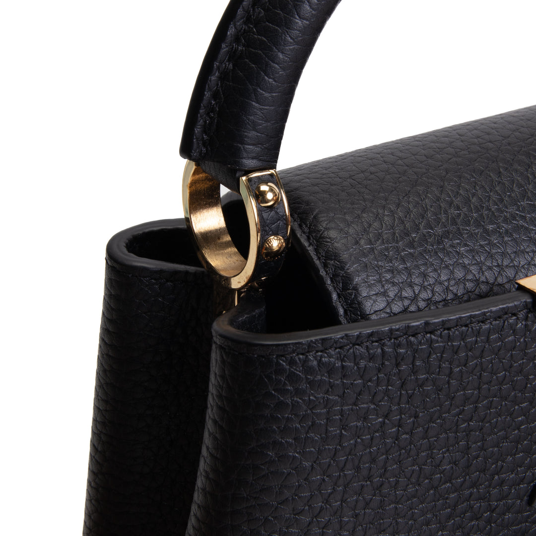 LOUIS VUITTON Mini Capucines Shoulder Bag - Black