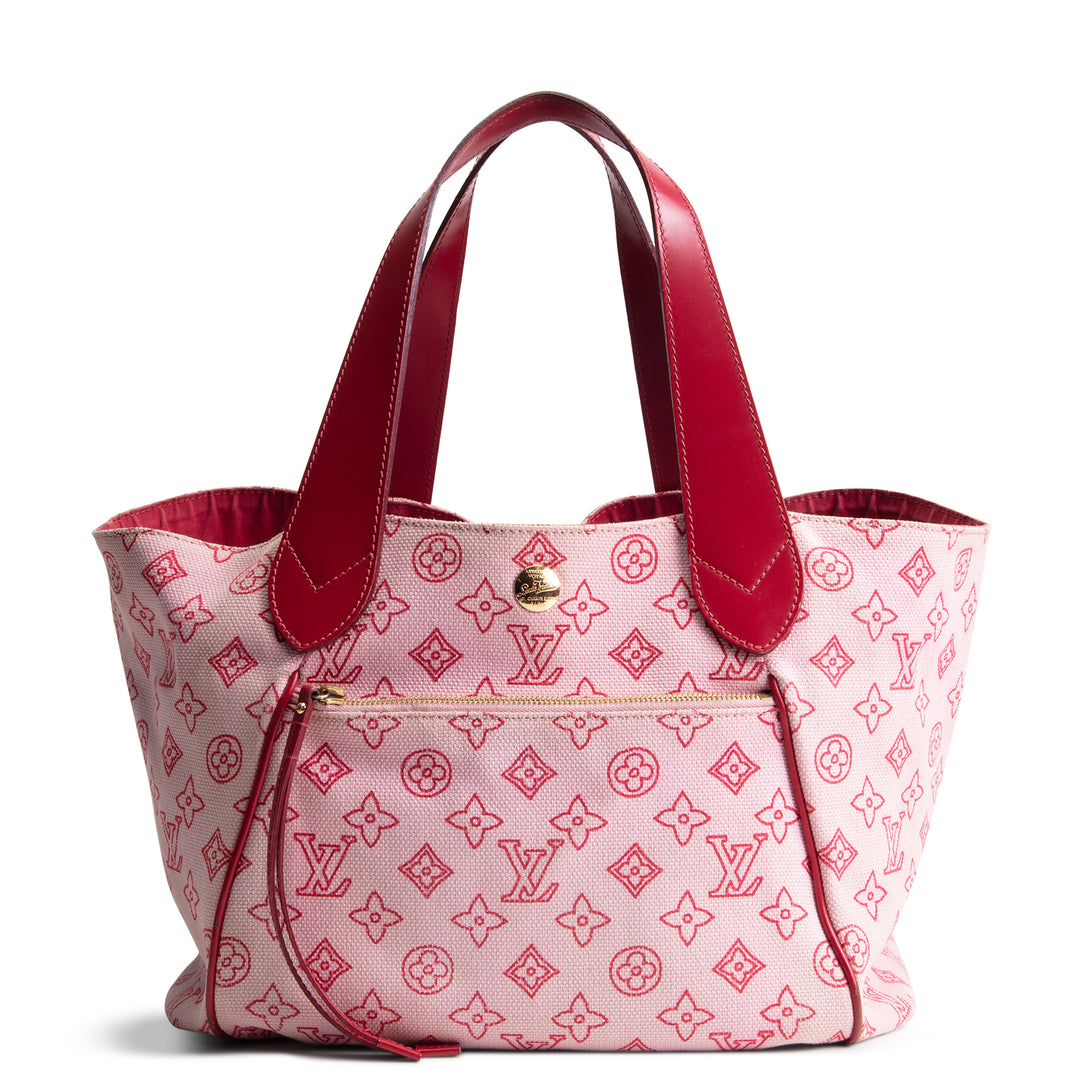 LOUIS VUITTON Cabas Ipanema PM w/ Pouch - Pink OUTLET FINAL SALE