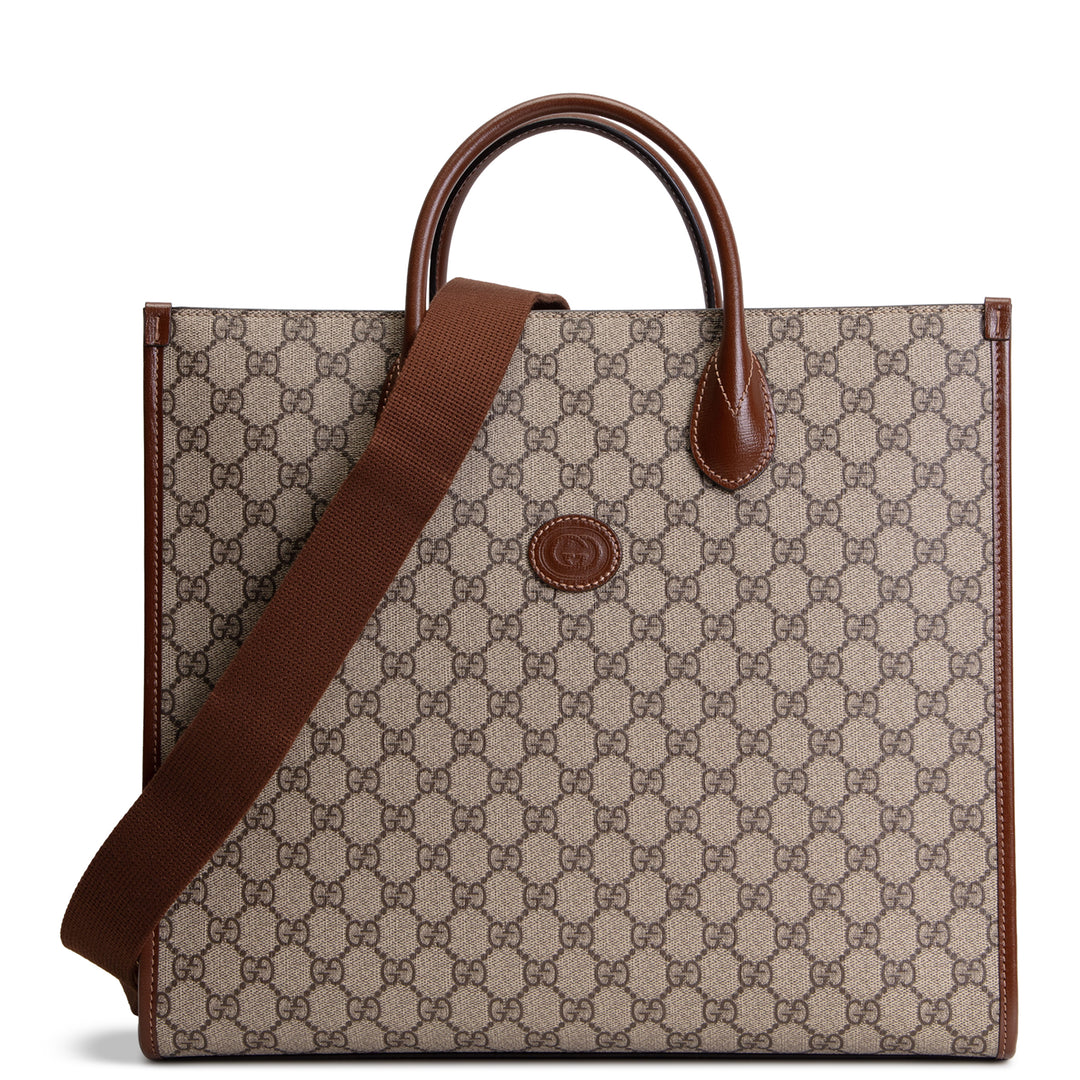 GUCCI GG Supreme Dollar Retro Interlocking G Tote Bag