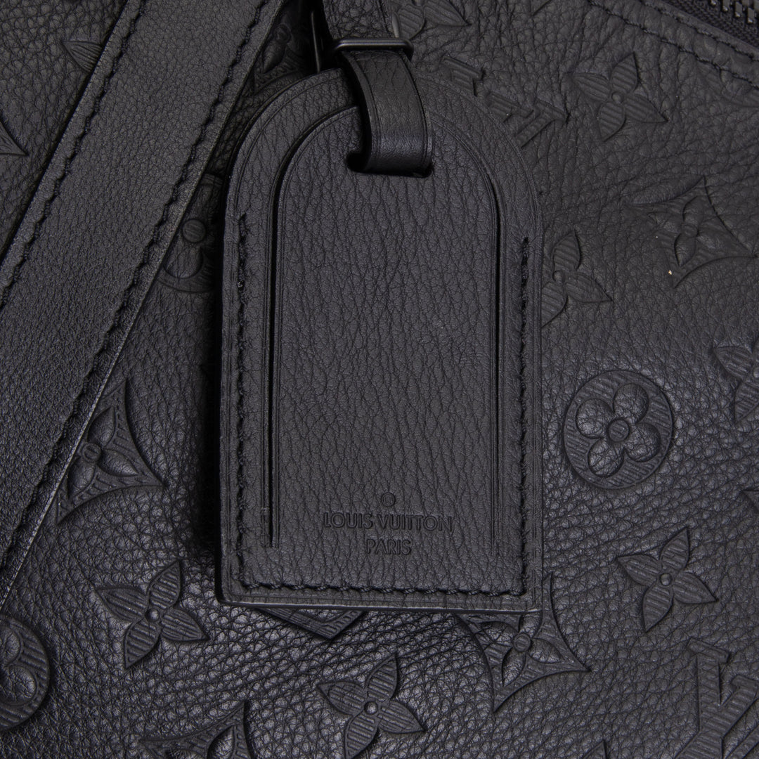 LOUIS VUITTON Keepall 50 Bandouliere Monogram Shadow Leather