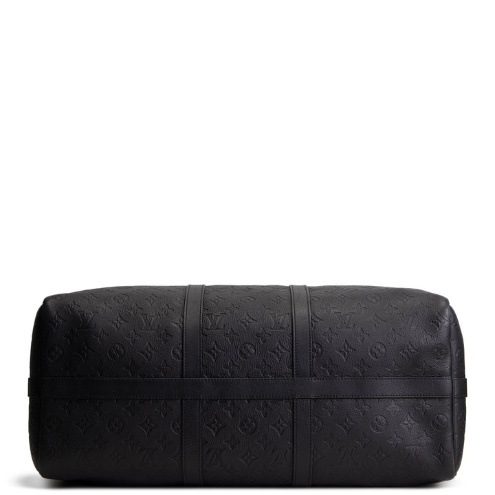 LOUIS VUITTON Keepall 50 Bandouliere Monogram Shadow Leather
