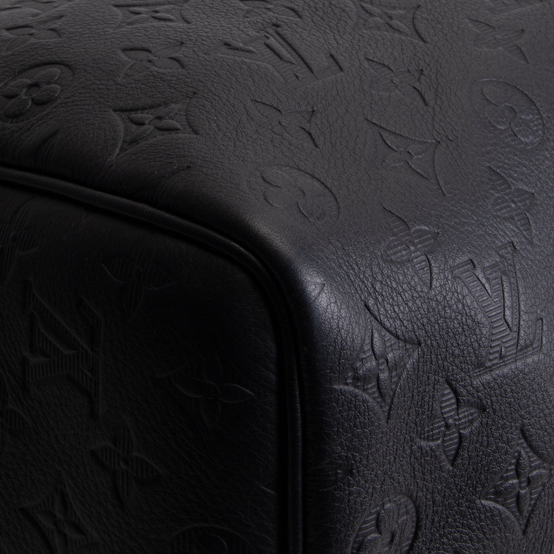 LOUIS VUITTON Keepall 50 Bandouliere Monogram Shadow Leather