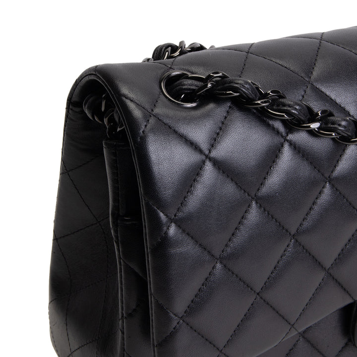 CHANEL Jumbo Double Flap So Black