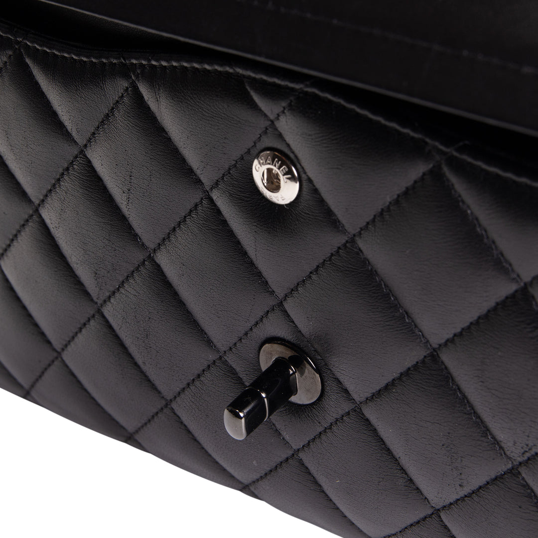 CHANEL Jumbo Double Flap So Black