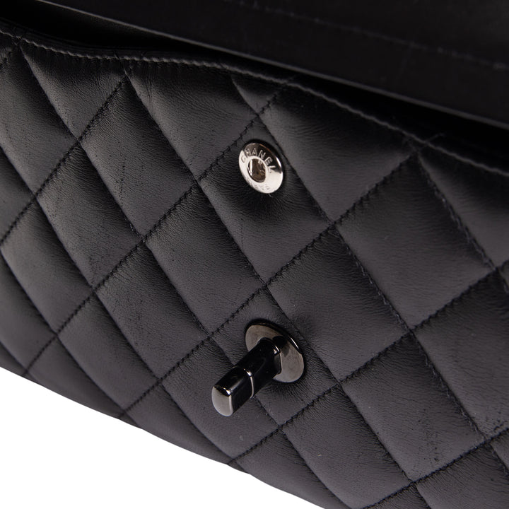 CHANEL Jumbo Double Flap So Black