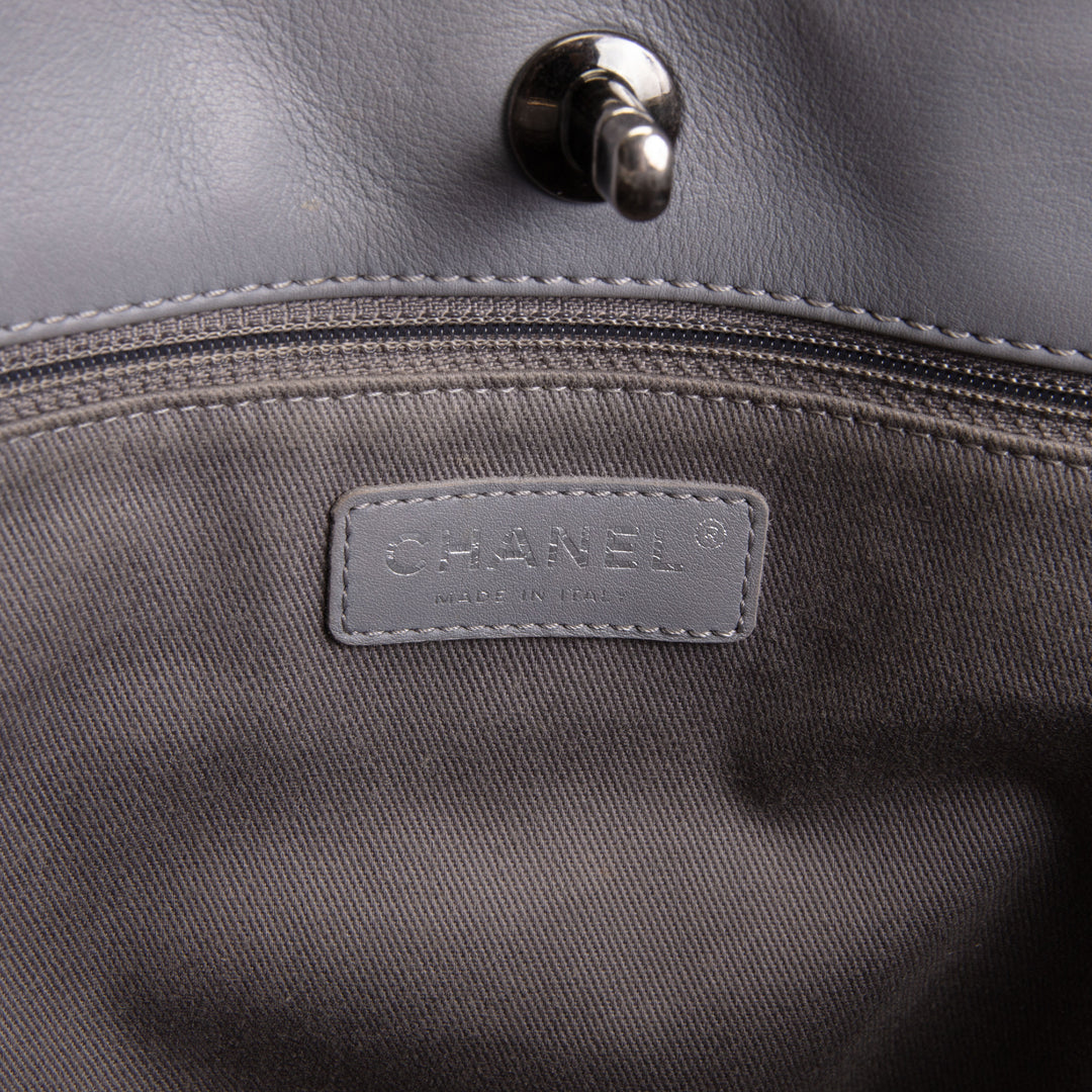 CHANEL Paris Seoul Shopping In Chains Tote - Grey OUTLET FINAL SALE