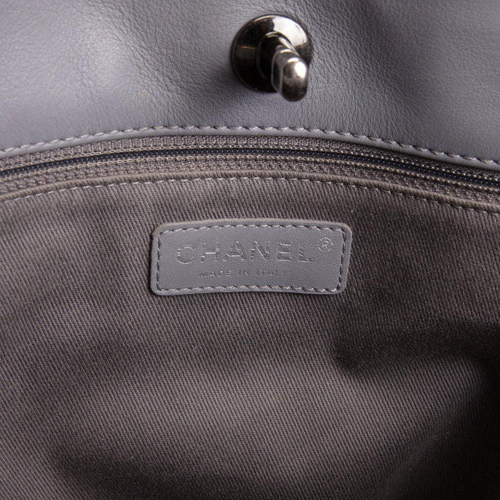 CHANEL Paris Seoul Shopping In Chains Tote - Grey OUTLET FINAL SALE