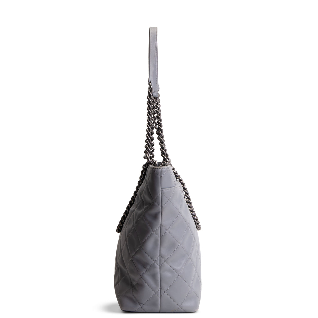 CHANEL Paris Seoul Shopping In Chains Tote - Grey OUTLET FINAL SALE