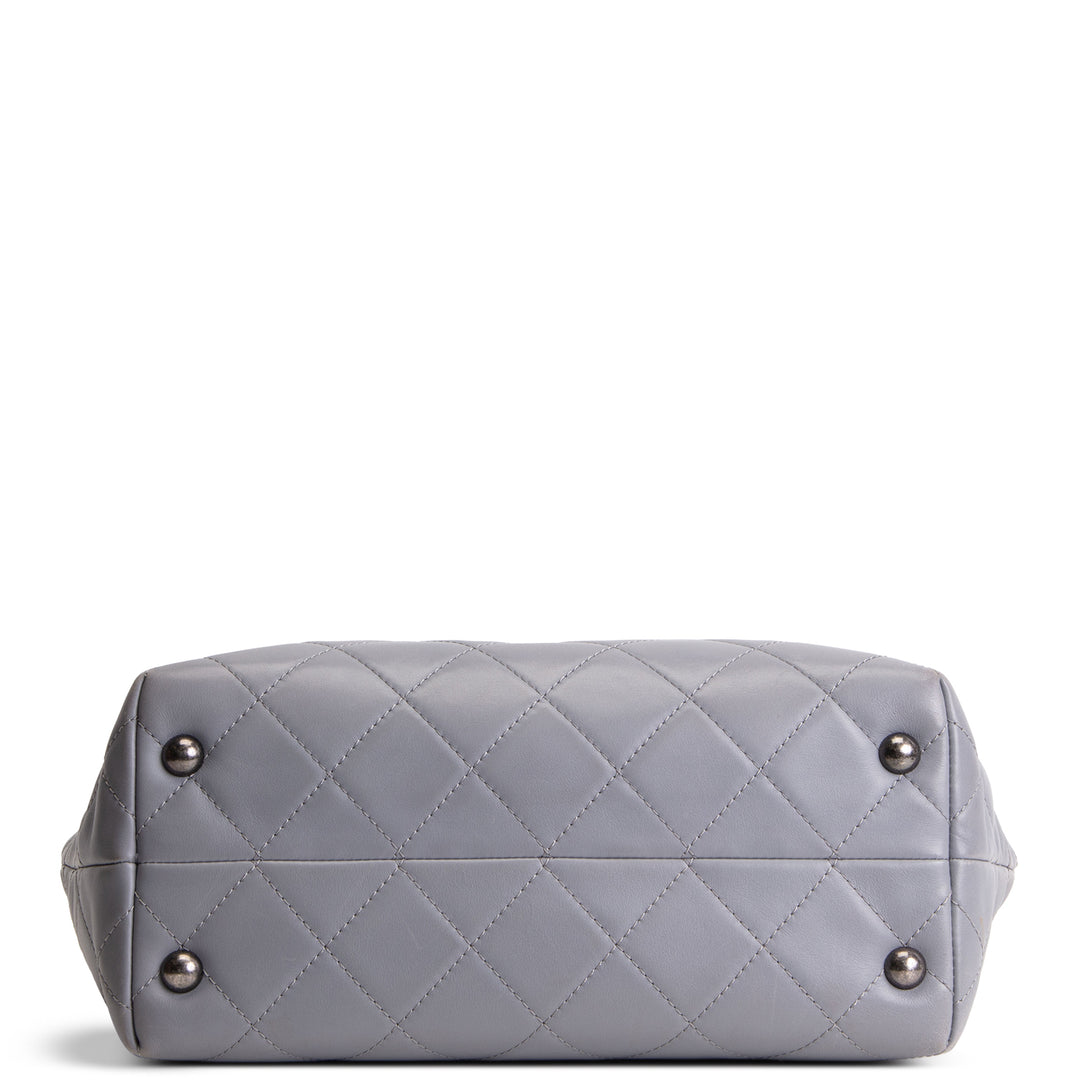 CHANEL Paris Seoul Shopping In Chains Tote - Grey OUTLET FINAL SALE