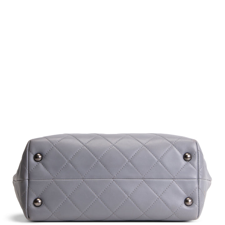 CHANEL Paris Seoul Shopping In Chains Tote - Grey OUTLET FINAL SALE