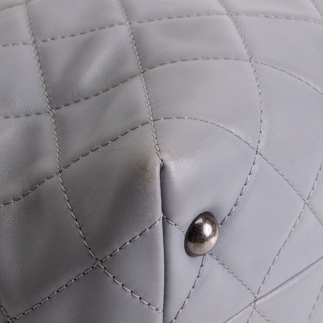 CHANEL Paris Seoul Shopping In Chains Tote - Grey OUTLET FINAL SALE