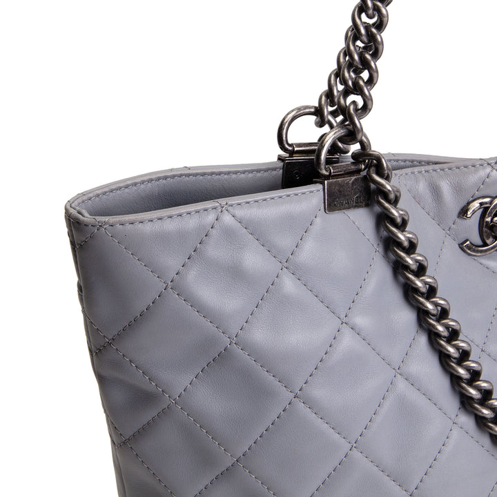 CHANEL Paris Seoul Shopping In Chains Tote - Grey OUTLET FINAL SALE