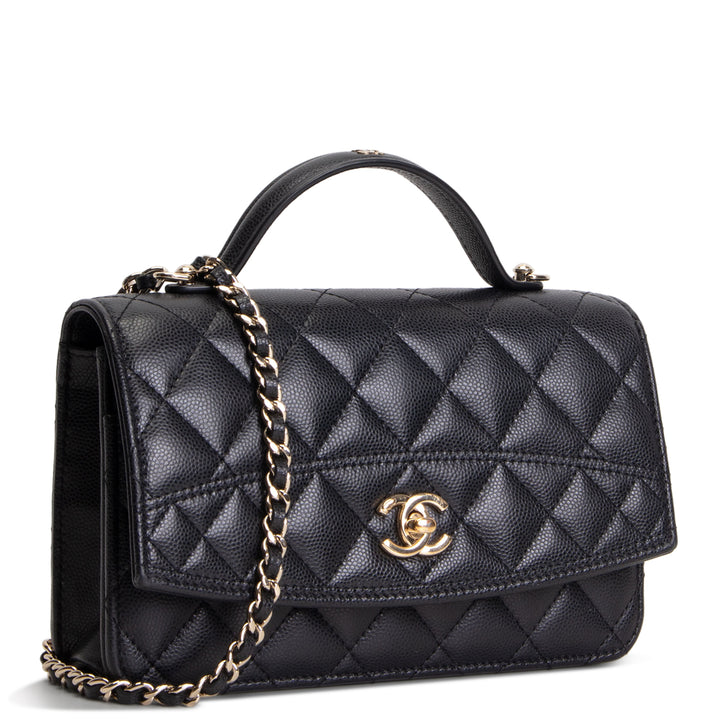 CHANEL Trendy Handle Clutch w/ Chain