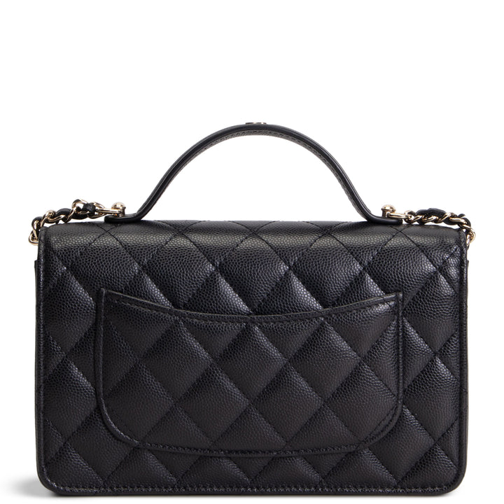 CHANEL Trendy Handle Clutch w/ Chain