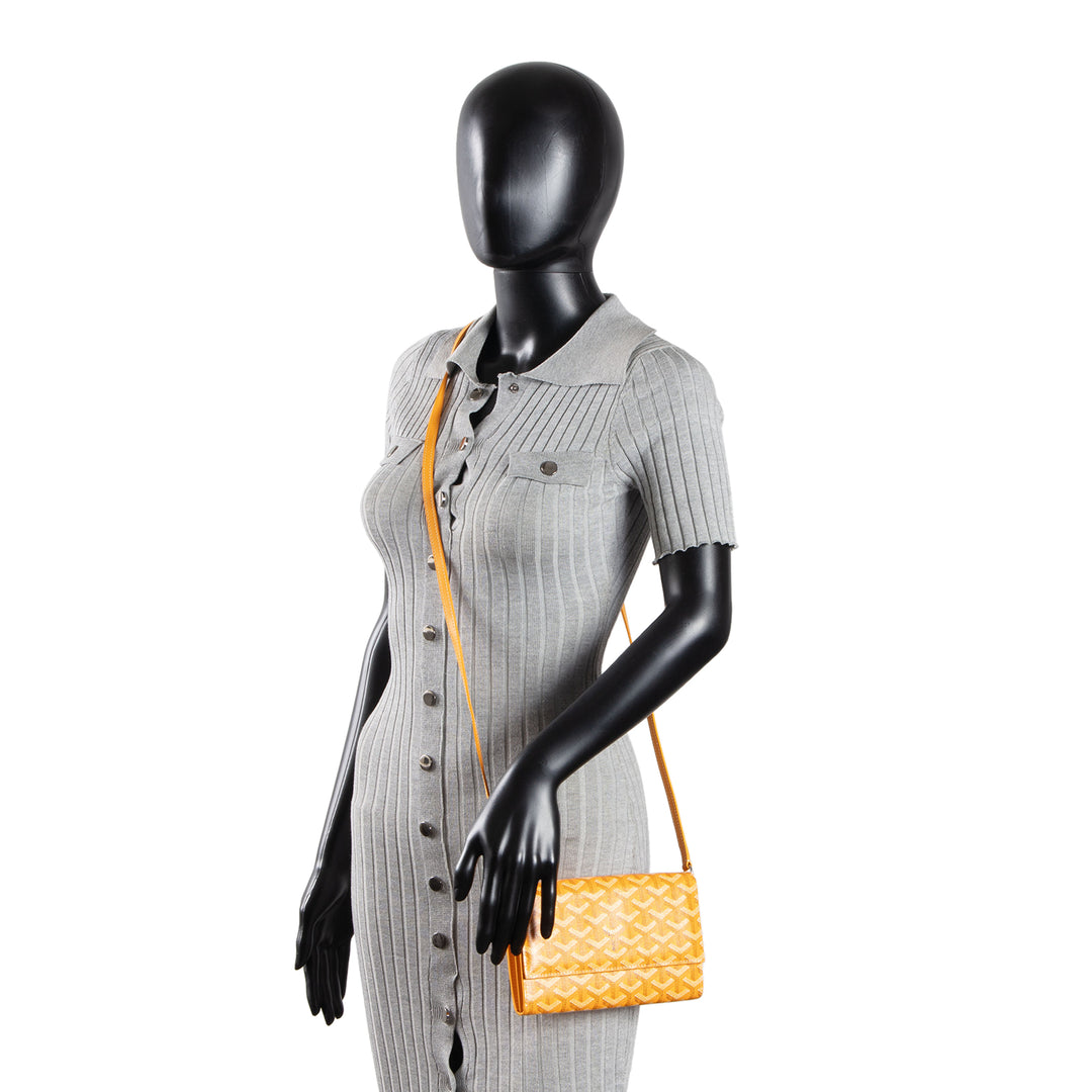 GOYARD Goyardine Varenne Continental Wallet w/ Strap