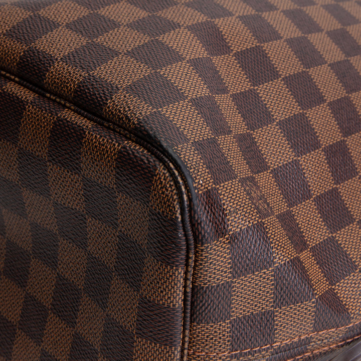 LOUIS VUITTON Damier Ebene Neverfull MM w/ Pouch