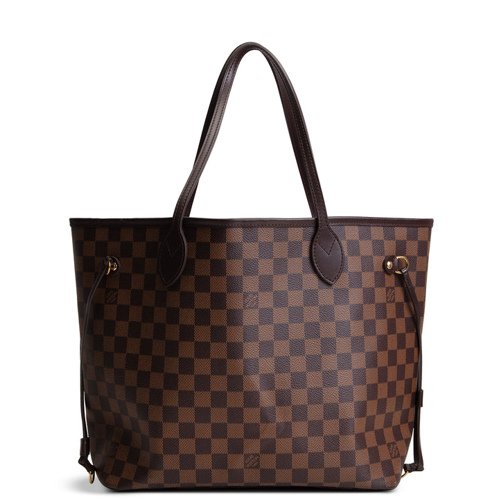 LOUIS VUITTON Damier Ebene Neverfull MM w/ Pouch