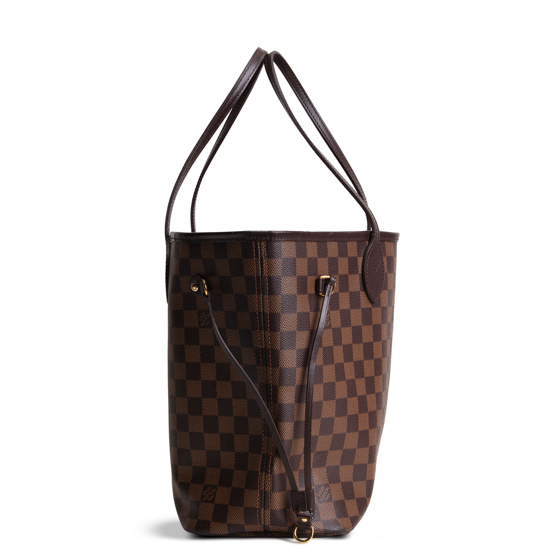 LOUIS VUITTON Damier Ebene Neverfull MM w/ Pouch
