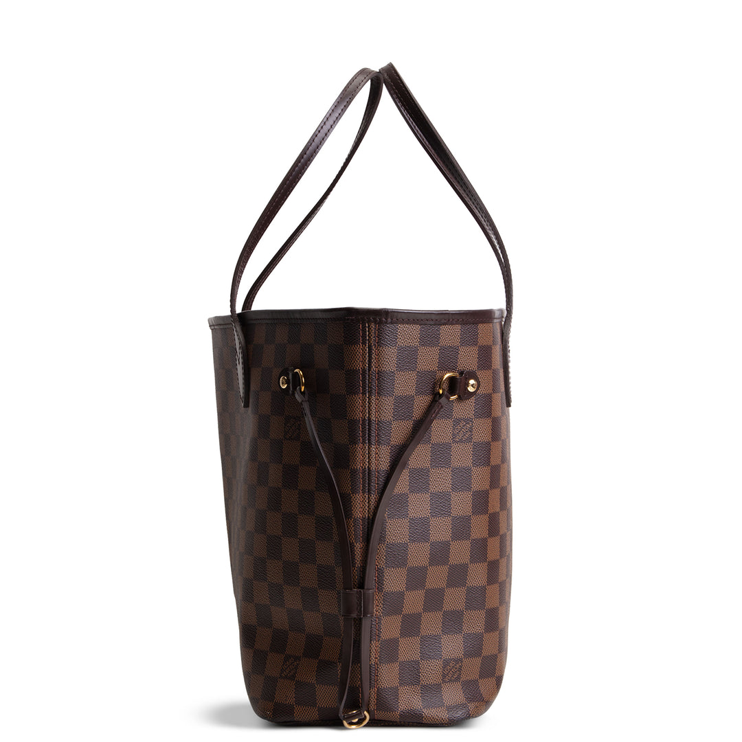 LOUIS VUITTON Damier Ebene Neverfull MM w/ Pouch