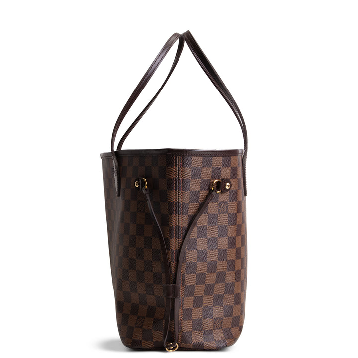 LOUIS VUITTON Damier Ebene Neverfull MM w/ Pouch