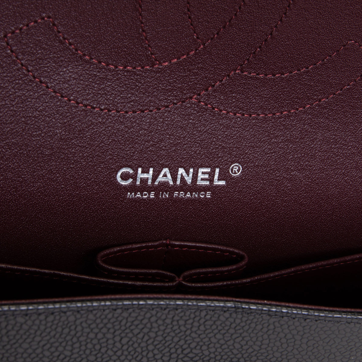 CHANEL Jumbo Double Flap - Quilted Caviar - Black