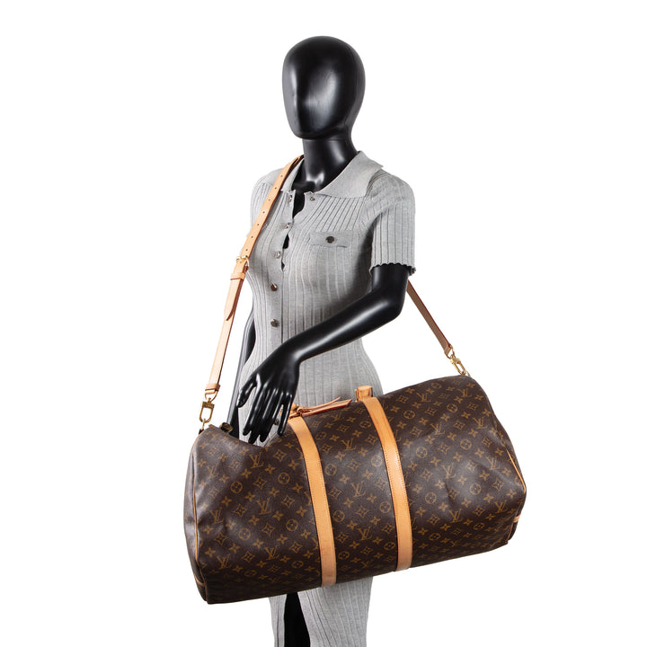 LOUIS VUITTON Monogram Keepall Bandouliere 55