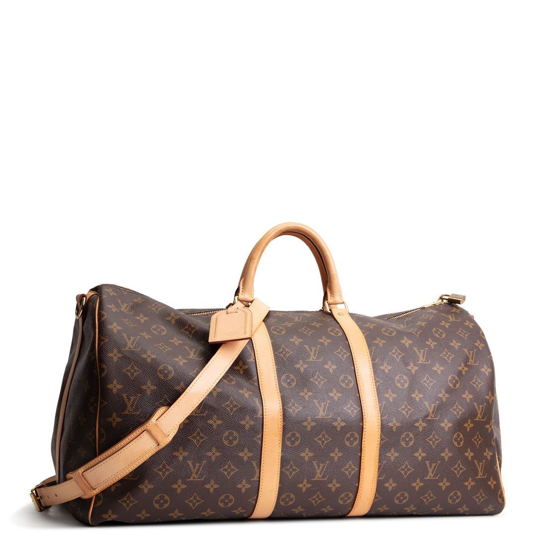 LOUIS VUITTON Monogram Keepall Bandouliere 55