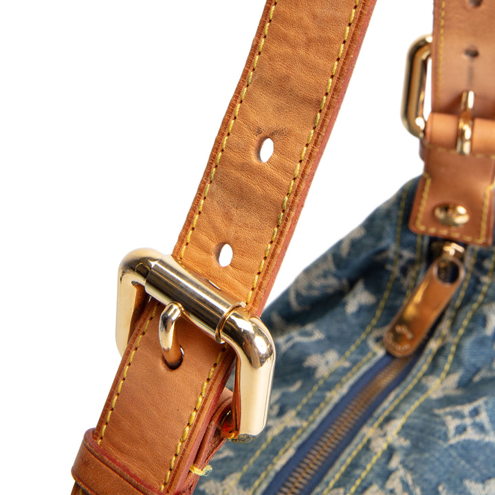 LOUIS VUITTON Monogram Denim Baggy GM - Blue