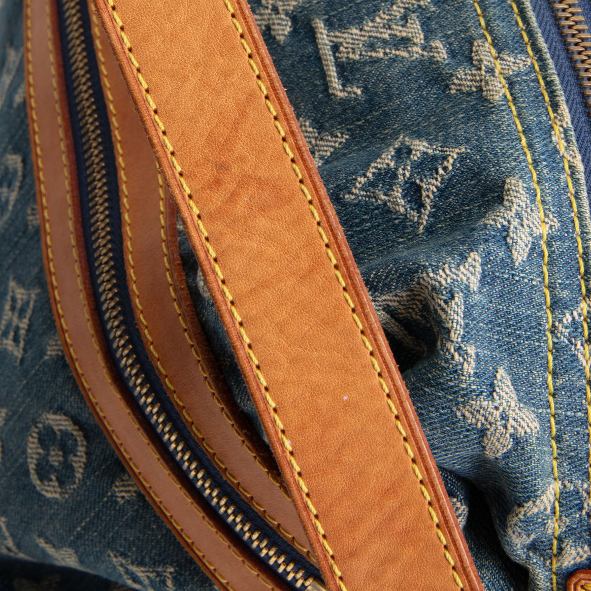 LOUIS VUITTON Monogram Denim Baggy GM - Blue