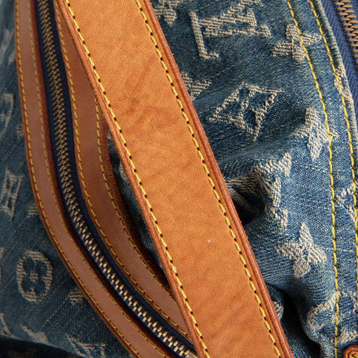 LOUIS VUITTON Monogram Denim Baggy GM - Blue
