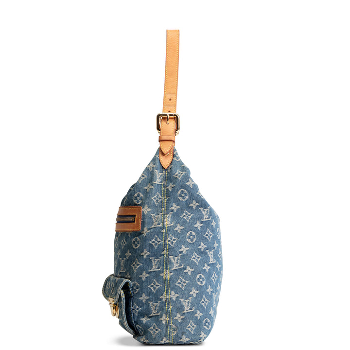 LOUIS VUITTON Monogram Denim Baggy GM - Blue