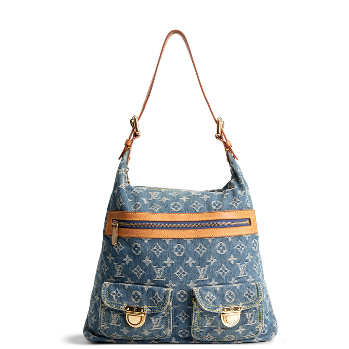 LOUIS VUITTON Monogram Denim Baggy GM - Blue
