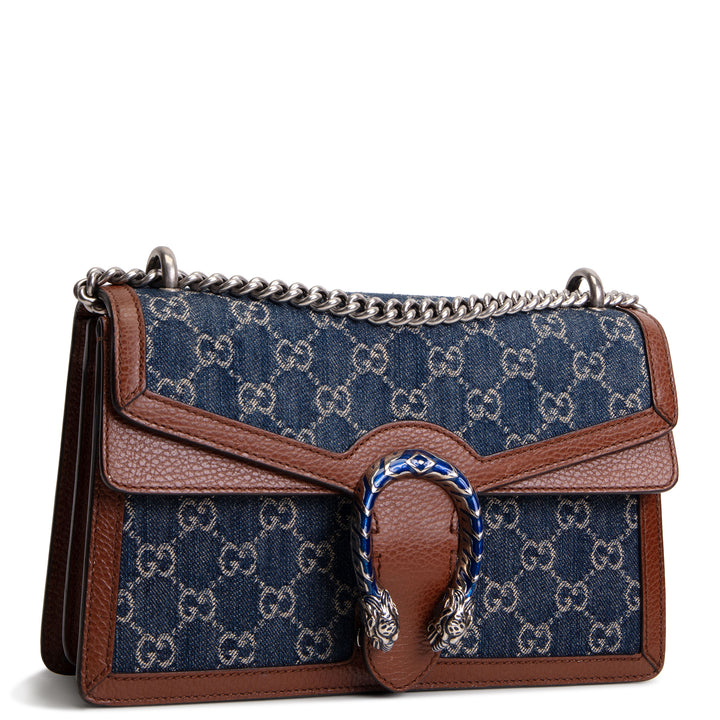 GUCCI GG Demin Small Dionysus Shoulder Bag - Blue