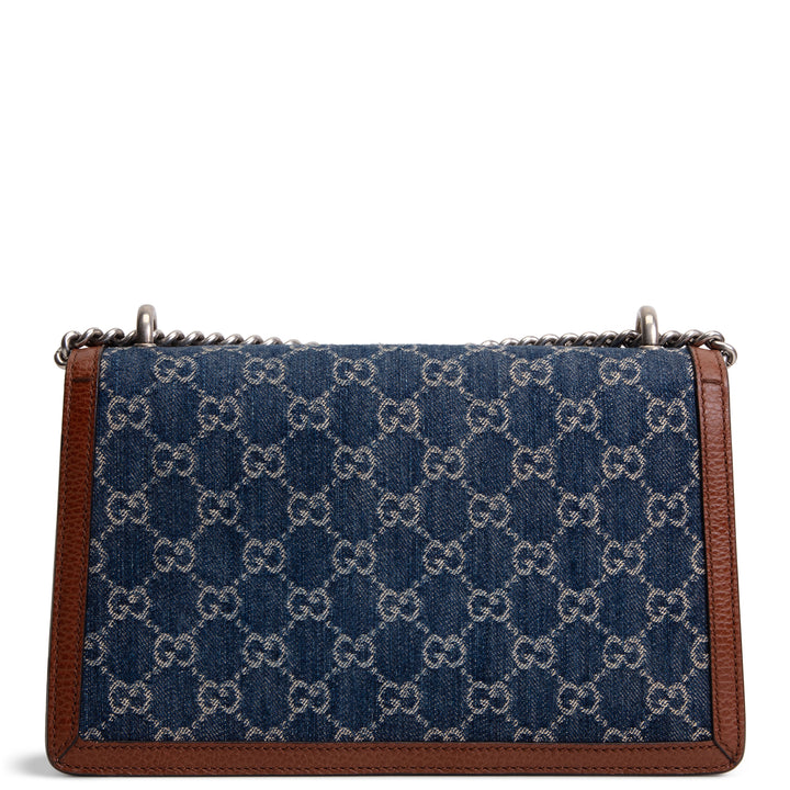 GUCCI GG Demin Small Dionysus Shoulder Bag - Blue