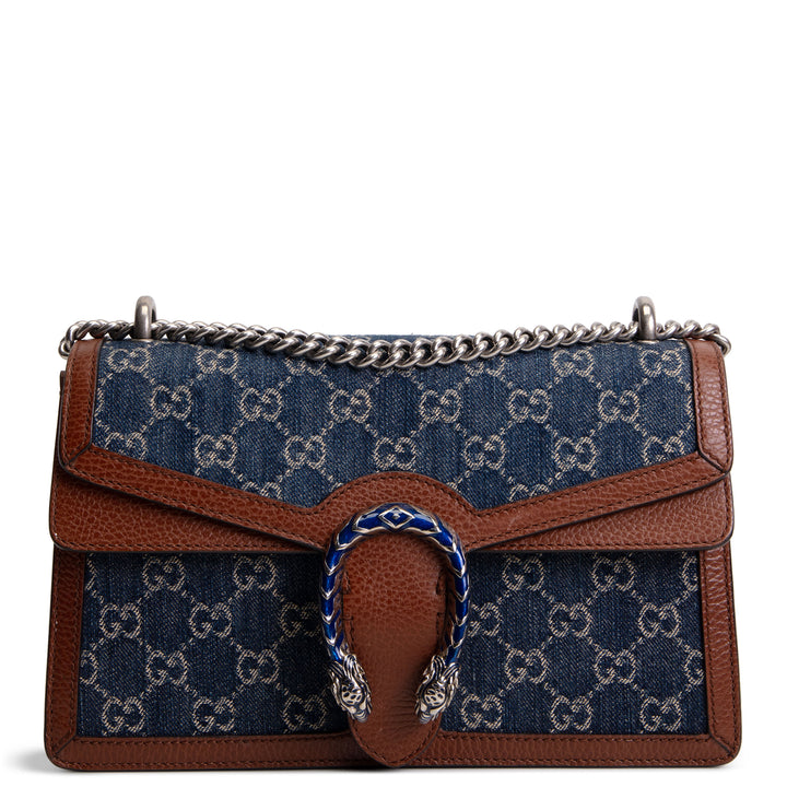 GUCCI GG Demin Small Dionysus Shoulder Bag - Blue