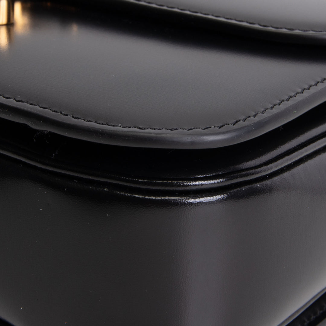 CELINE Classique Triomphe Shoulder Bag - Black